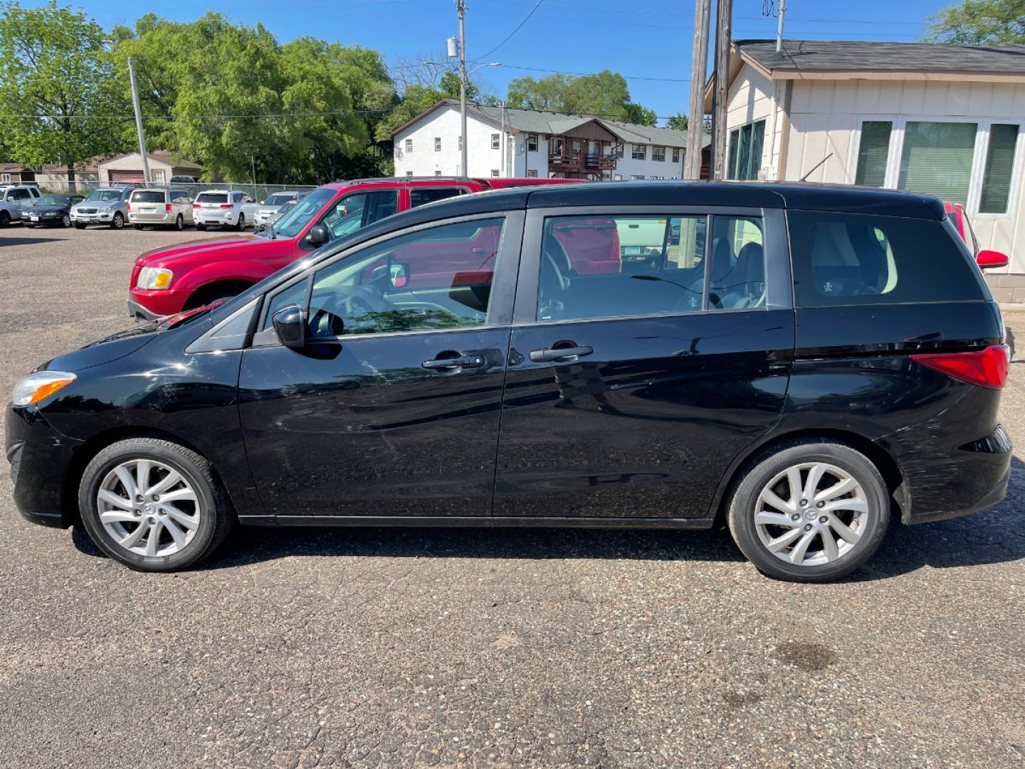 2012 BLACK /BLACK Mazda MAZDA5 Sport (JM1CW2BLXC0) with an 2.5L L4 DOHC 16V engine, AUTOMATIC transmission, located at 434 West Main Street, Anoka, MN, 55303, (763) 576-9696, 45.201759, -93.396706 - MULTI-POINT "PERFORMANCE" INSPECTION PERFORMED: Transmission/clutch, Engine performance, Brakes, Steering, Heater/Air Conditioning, Instruments/Controls, Headlights/fog lights, Brake/back-up lights, Interior/warning lights, Turn signals/flashers MULTI-POINT "UNDER HOOD" INSPECTION PERFORMED : F - Photo#7