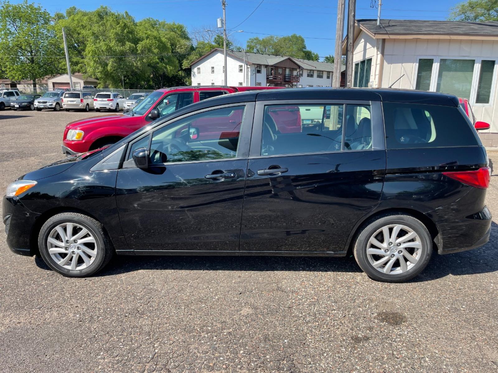 2012 BLACK /BLACK Mazda MAZDA5 Sport (JM1CW2BLXC0) with an 2.5L L4 DOHC 16V engine, AUTOMATIC transmission, located at 434 West Main Street, Anoka, MN, 55303, (763) 576-9696, 45.201759, -93.396706 - MULTI-POINT "PERFORMANCE" INSPECTION PERFORMED: Transmission/clutch, Engine performance, Brakes, Steering, Heater/Air Conditioning, Instruments/Controls, Headlights/fog lights, Brake/back-up lights, Interior/warning lights, Turn signals/flashers MULTI-POINT "UNDER HOOD" INSPECTION PERFORMED : F - Photo #7