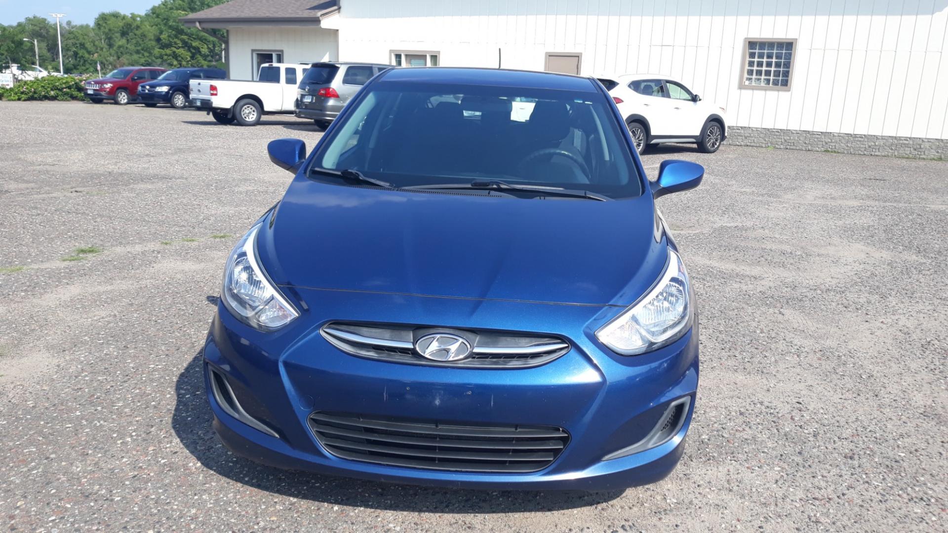 2016 Blue /GRAY Hyundai Accent SE (KMHCT5AE8GU) with an 1.6 engine, AUTO transmission, located at 434 West Main Street, Anoka, MN, 55303, (763) 576-9696, 45.201759, -93.396706 - Photo#1