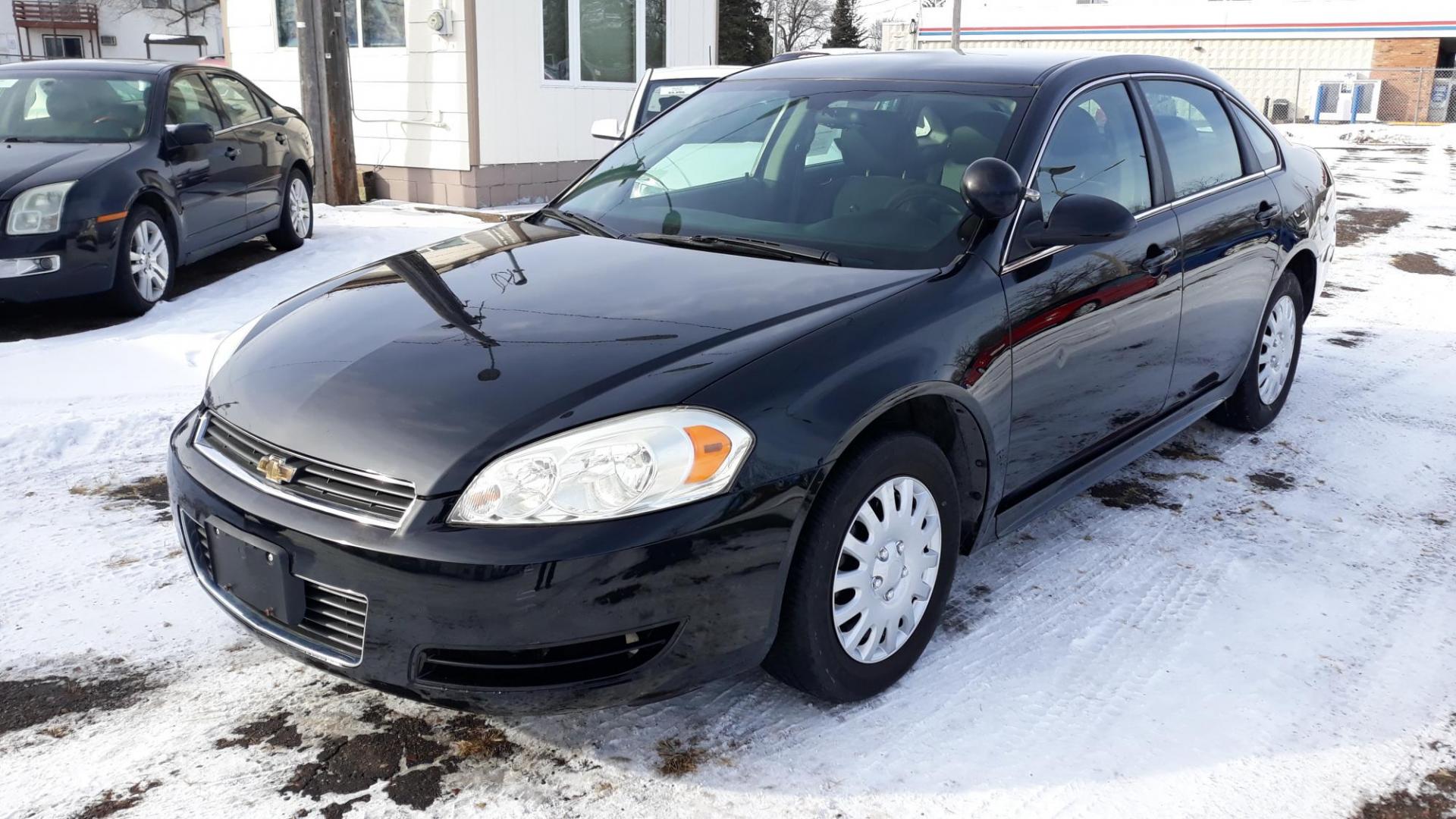 2011 BLACK /BLACK Chevrolet Impala Police Cruiser (2G1WD5EM5B1) with an 3.9L V6 OHV 16V FFV engine, 4-Speed Automatic Overdrive transmission, located at 434 West Main Street, Anoka, MN, 55303, (763) 576-9696, 45.201759, -93.396706 - 2011 CHEV IMPALA POLICE,3.9V6, Air Conditioning; Power Windows; Power Locks; Power Steering; Tilt Wheel; AM/FM CD; Sentry Key; Keyless Entry; Daytime Running Lights; Dual Airbags Front Head and Side; Active Seatbelts; Passenger Airbag Sensor; All Wheel ABS - Photo#0